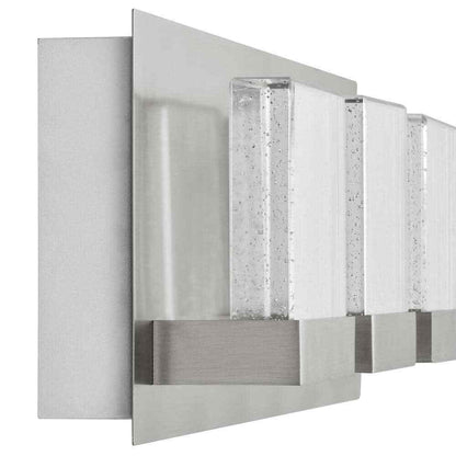 Home Decorators Alberson Brushed Nickel Integrated LED Bathroom Vanity Light Bar