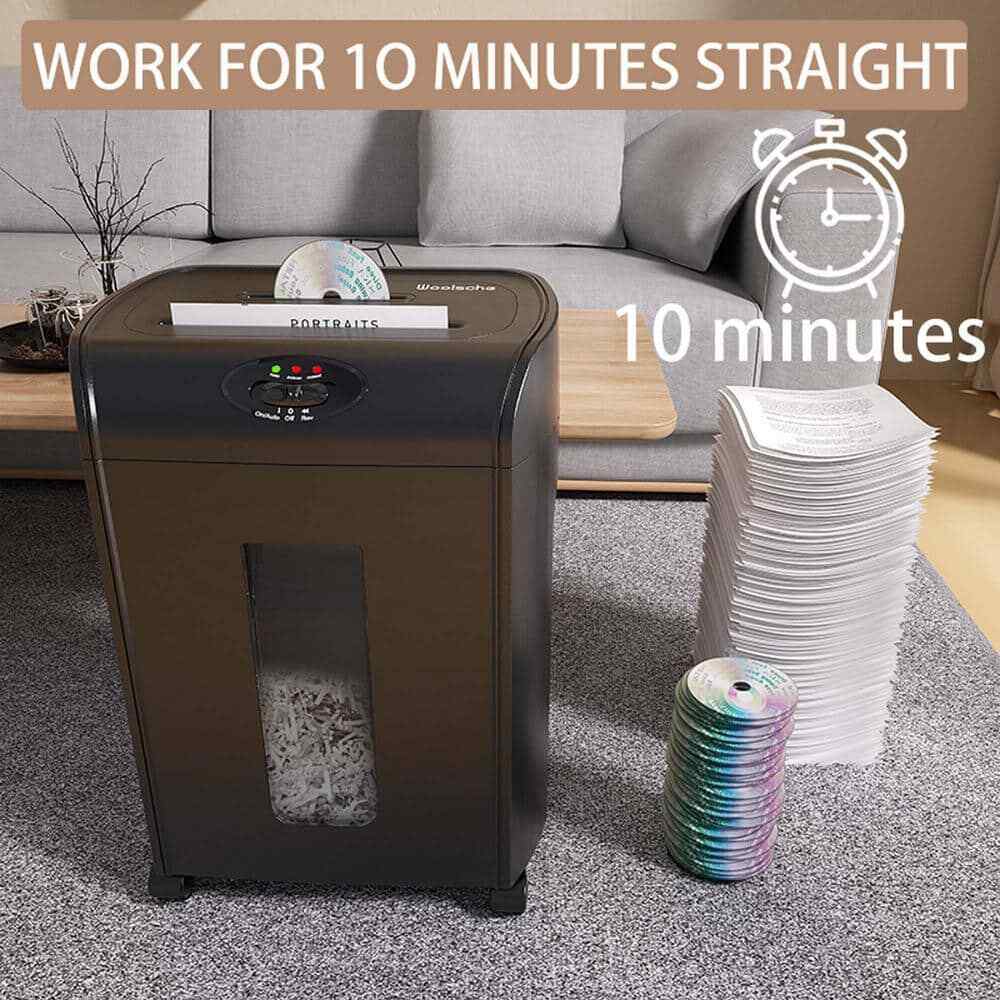 Sunpez Office Micro Paper Shredder Paper Shredder Low Noise for Office Home
