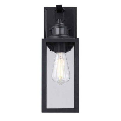 Westinghouse Lighting Victoria 1-Light Matte Black Outdoor Wall Lantern Sconce
