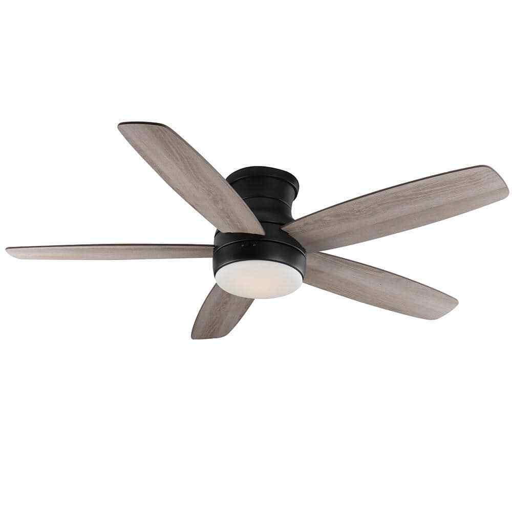 Home Decorators Ashby Park 52 in. Black Ceiling Fan w/ Light Kit and Remote