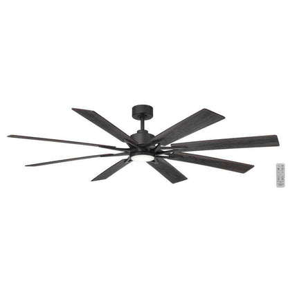 Home Decorators Intervale 72 in. Indoor/Outdoor Black Ceiling Fan w/ Remote