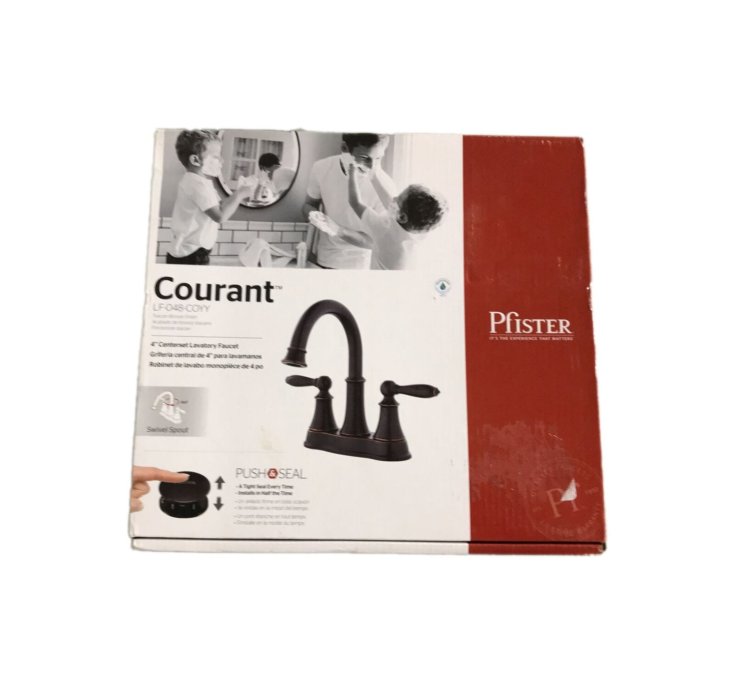 Pfister Courant 4 in. Centerset 2-Handle Bathroom Faucet in Tuscan Bronze