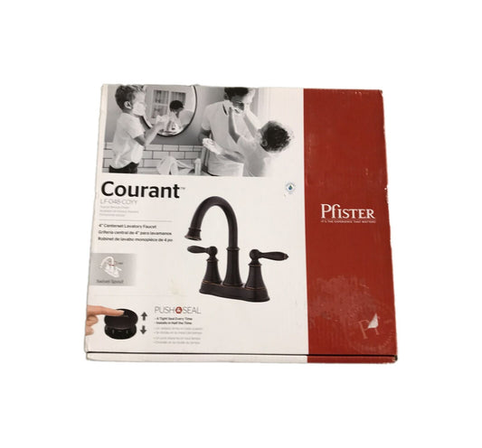 Pfister Courant 4 in. Centerset 2-Handle Bathroom Faucet in Tuscan Bronze