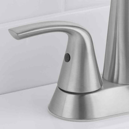 Glacier Bay Irena 4 in. Centerset Double-Handle High-Arc Bathroom Faucet