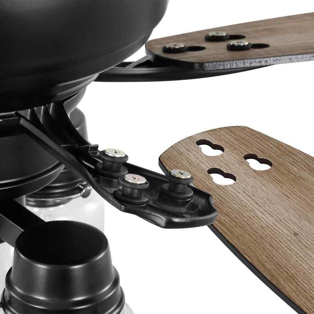 Hampton Bay Stoneridge 52 in. Indoor/Outdoor LED Matte Black Hugger Ceiling Fan