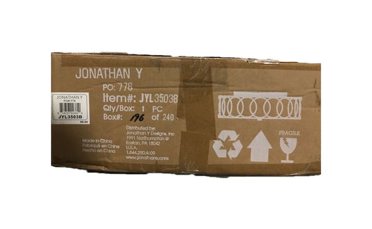 JONATHAN Y Aubrey 3-Light Chrome 15.5 in. Metal Flush Mount JYL3503B