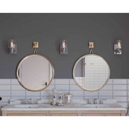 Progress Lighting Calhoun 5 in. 1-Light Brushed Nickel Farmhouse Vanity Light