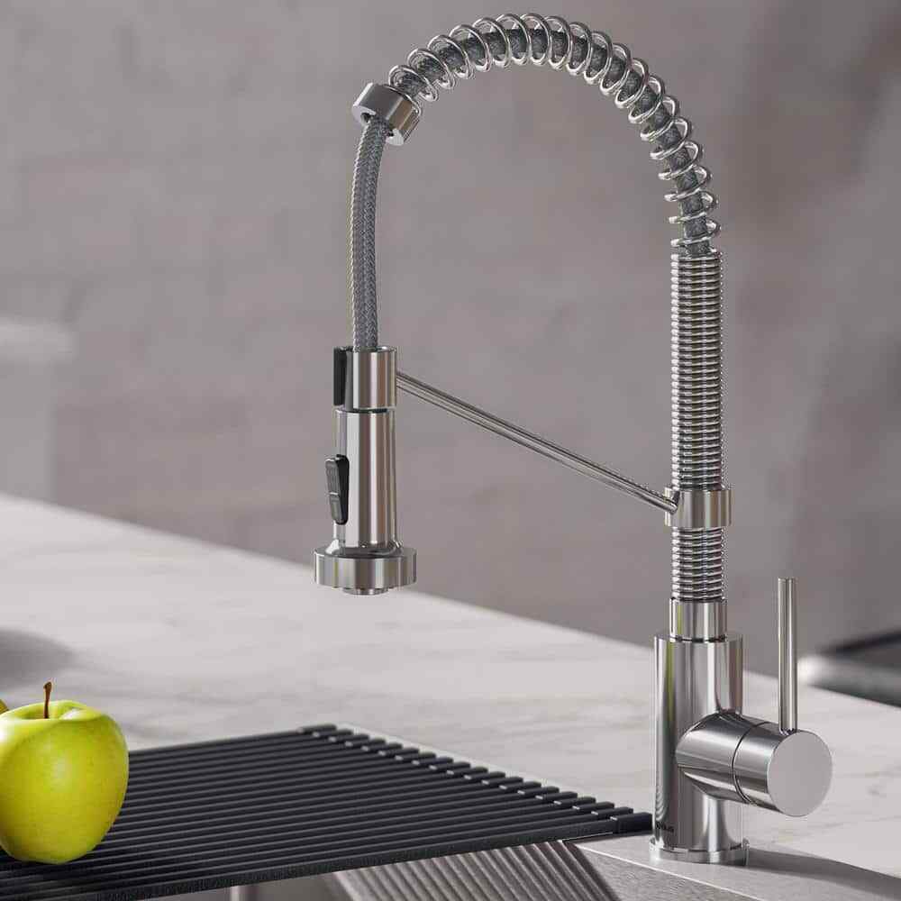 KRAUS Bolden Single-Handle Pull-Down Kitchen Faucet w/ Dual Function Spray Head