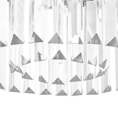 Home Decorators North Falls 13 in. 3-Light Black Flush Mount Light w/ Crystals
