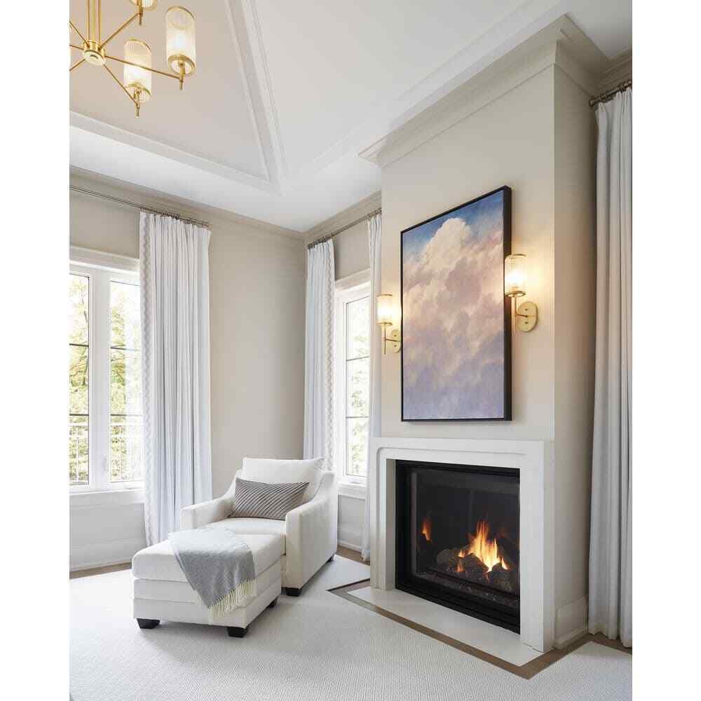 GLUCKSTEINELEMENTS Ashbury 6-Light Brushed Brass Chandelier 38684-HBC