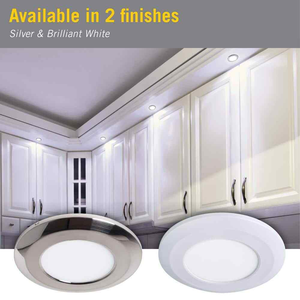 Armacost Lighting Wafer Thin Soft White LED Puck Light Polished Chrome Finish