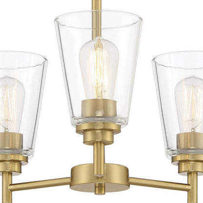 Designers Fountain Westin 3-Light Modern Brushed Gold Chandelier