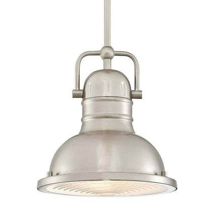 Westinghouse Boswell 1-Light Brushed Nickel Mini Pendant with LED Bulb