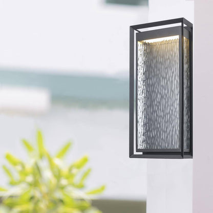 Bel Air Lighting Steelwater 23 in. Black LED Outdoor Wall Light Fixture