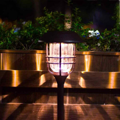 GIGALUMI LED Solar Bronze Path Lights with Aluminum Metal Outdoor (4-Pack)