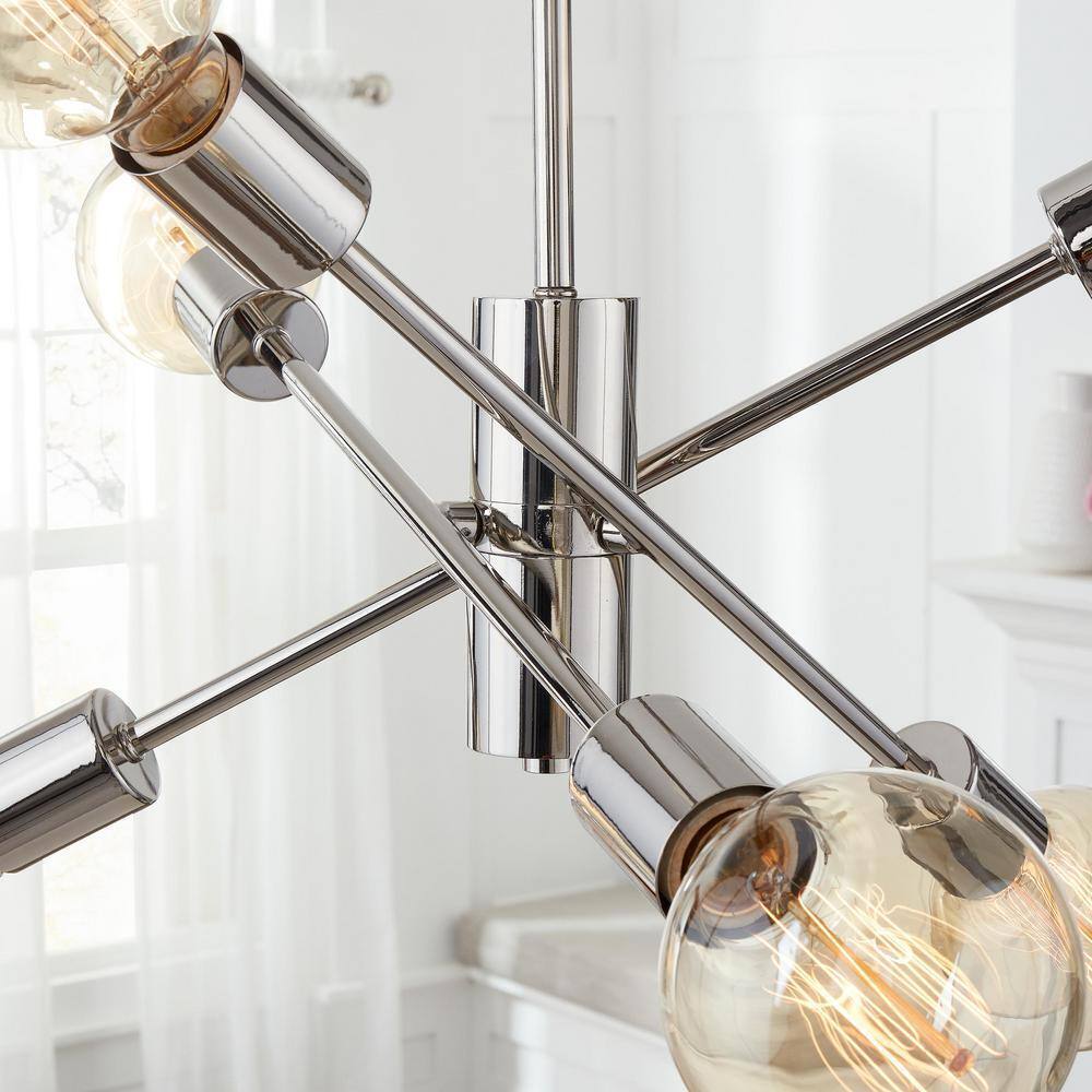 Home Decorators Collection Fife 6-Light Polished Nickel Sputnik Chandelier