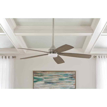 Home Decorators Beckford 52 in. Integrated LED Indoor Brushed Nickel Ceiling Fan