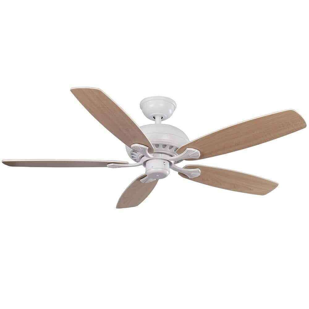 Hampton Bay Southwind 52 in. Indoor LED Matte White Ceiling Fan w/ Remote