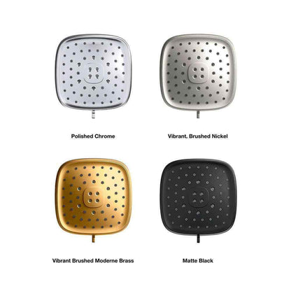 KOHLER Fordra 3-Spray Patterns 6.817 in. Wall Mount Fixed Shower Head
