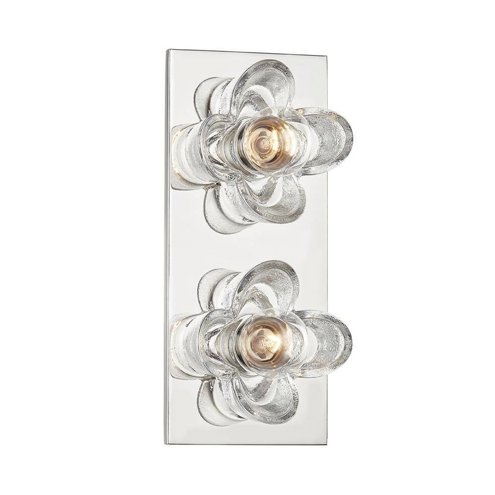 MITZI HUDSON VALLEY LIGHTING Shea 11 in. 2-Light Polished Nickel Vanity Light