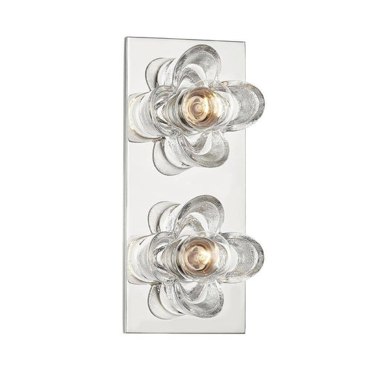 MITZI HUDSON VALLEY LIGHTING Shea 11 in. 2-Light Polished Nickel Vanity Light