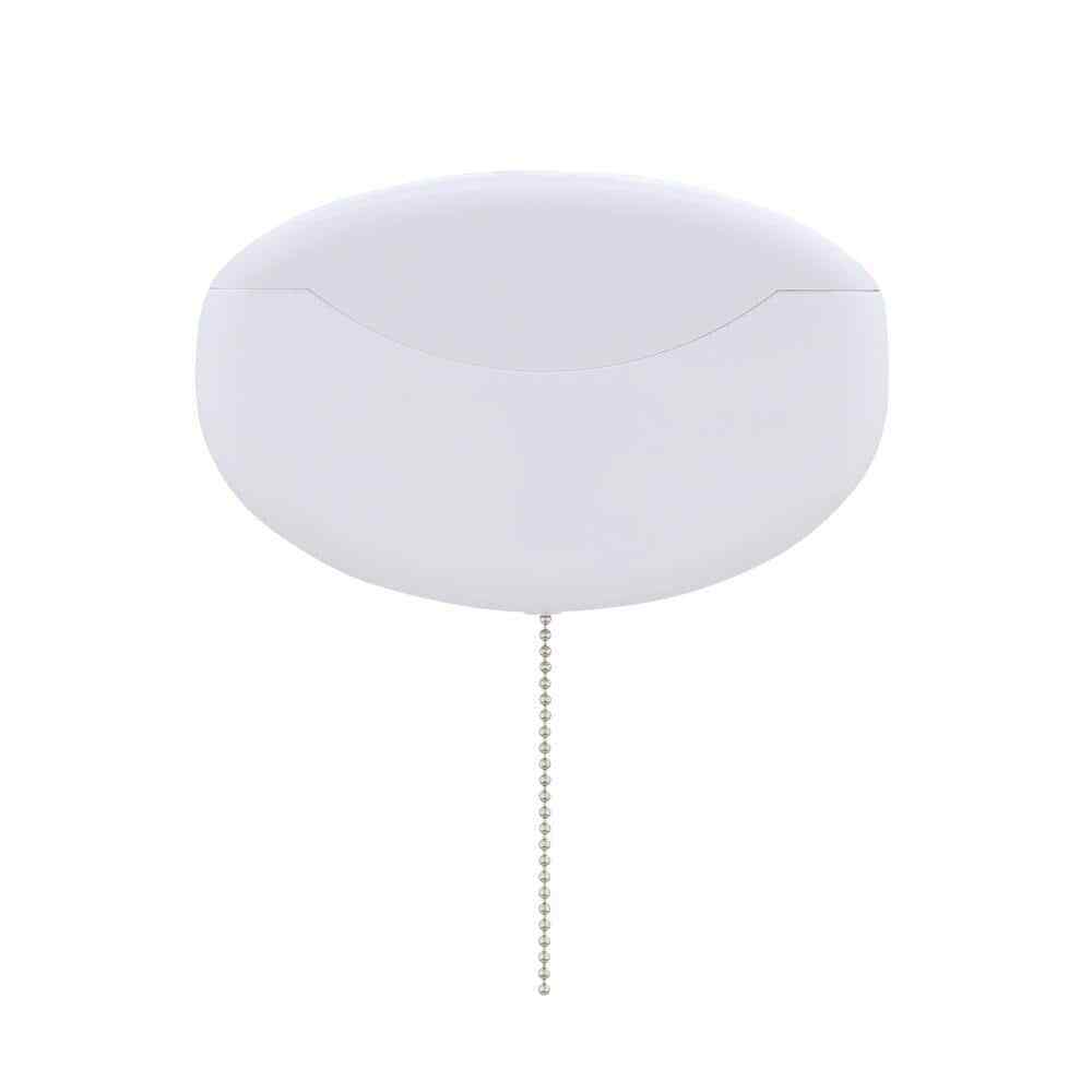 Lithonia Lighting White Integrated LED Flush Mount Closet Light with Pull Chain