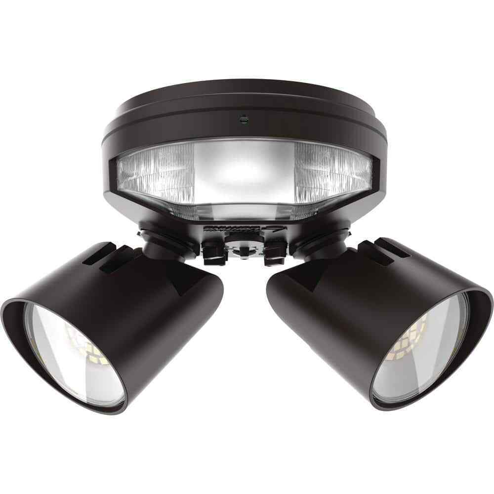 Lithonia Lighting Dark Bronze Motion Activated Outdoor LED Flood Light