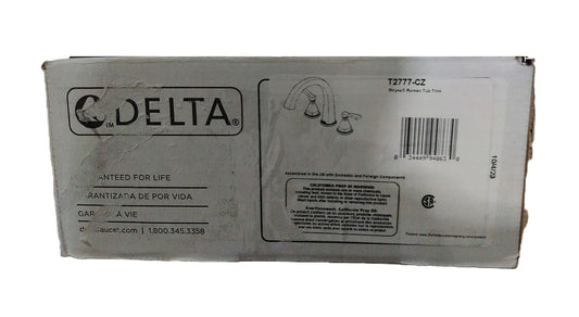 Delta Stryke 2-Handle Deck Mount Roman Tub Faucet Trim Kit in Champagne Bronze