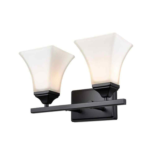 Millennium Lighting 14 in. 2-Light Matte Black Bathroom Vanity Light 632-MB