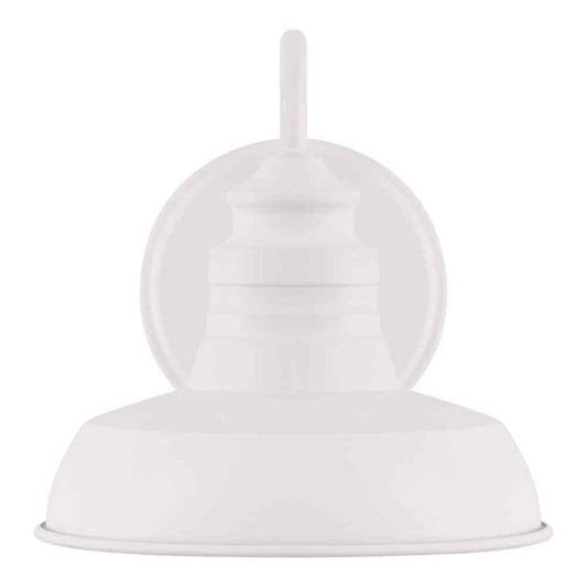 Hampton Bay Elmcroft 7.63 in. 1-Light Designer White Wall Mount Sconce Light