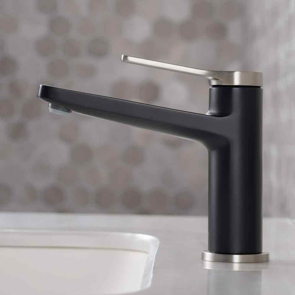 KRAUS Indy Single Hole Single-Handle Basin Bathroom Faucet