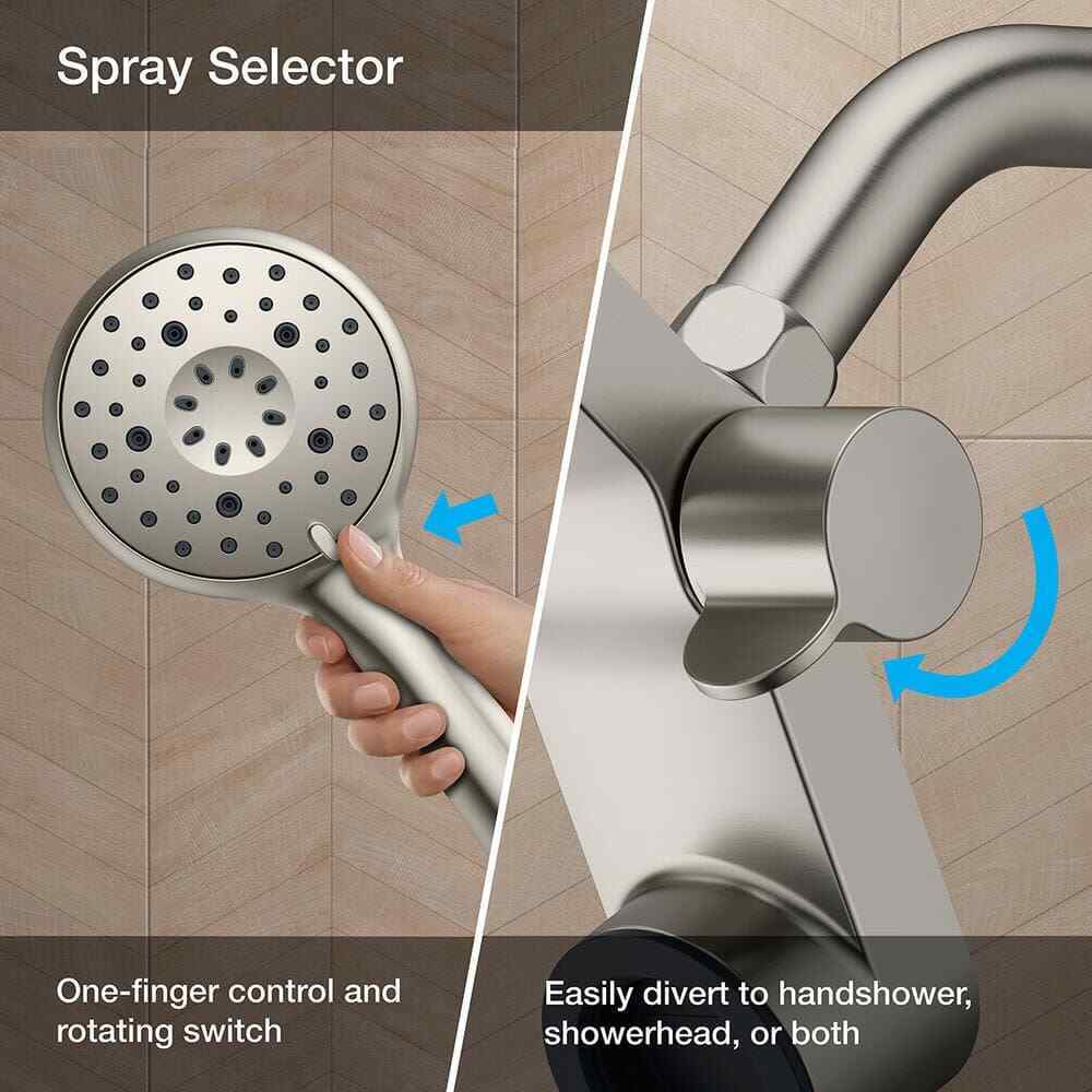 KOHLER Claro 1-Spray Dual Wall Mount Fixed and Handheld Shower Head 1.75 GPM