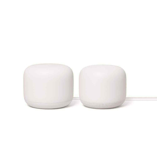Google Nest Wifi - Mesh Router AC2200 and 1 Point w/ Google Assistant - 2 Pack