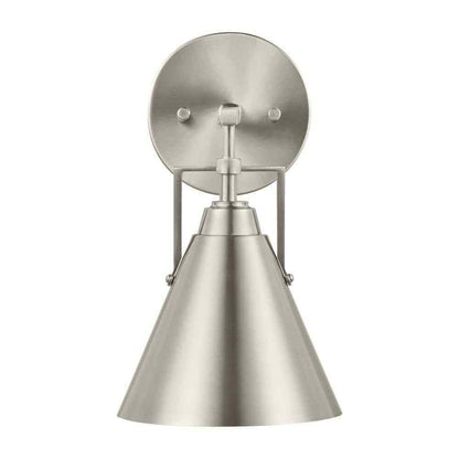 Home Decorators Insdale 1-Light Brushed Nickel Modern Bathroom Vanity Light