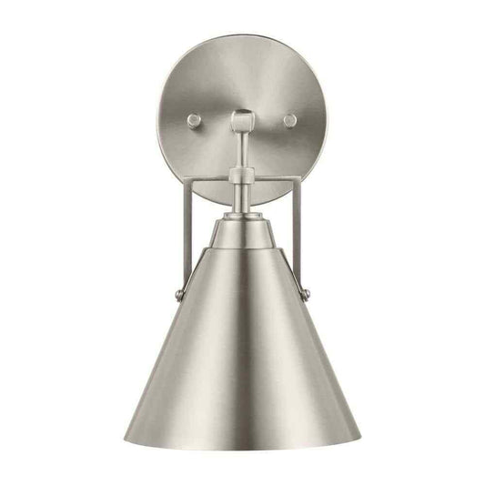 Home Decorators Insdale 1-Light Brushed Nickel Modern Bathroom Vanity Light