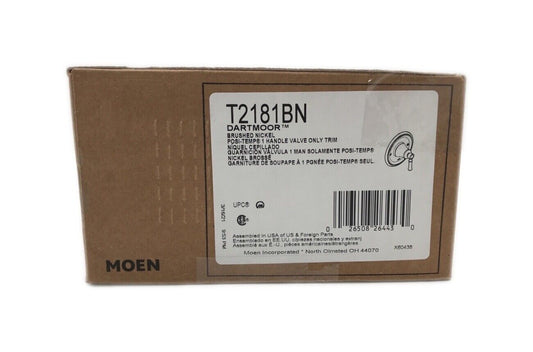 MOEN Dartmoor Posi-Temp Single-Handle Wall-Mount Faucet Trim Kit Brushed Nickel