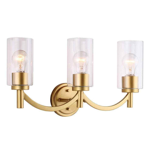 Eglo Devora 22 in. W x 5 in. H 3-Light Antique Gold Bathroom Vanity Light