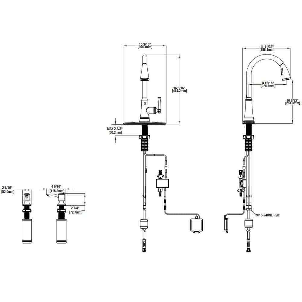 Glacier Bay Paulina Single-Handle Pull-Down Sprayer Kitchen Faucet w/ TurboSpray