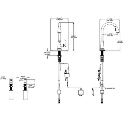 Glacier Bay Paulina Single-Handle Pull-Down Sprayer Kitchen Faucet w/ TurboSpray