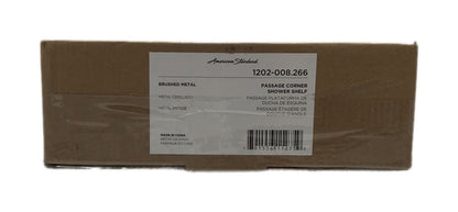 American Standard Passage Corner Shower Shelf in Brushed Metal 1202-008.266