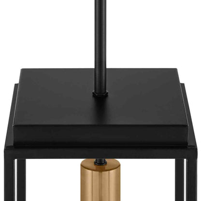 Home Decorators Rollins 1-Light Black Cage Mini Pendant Light for Kitchen