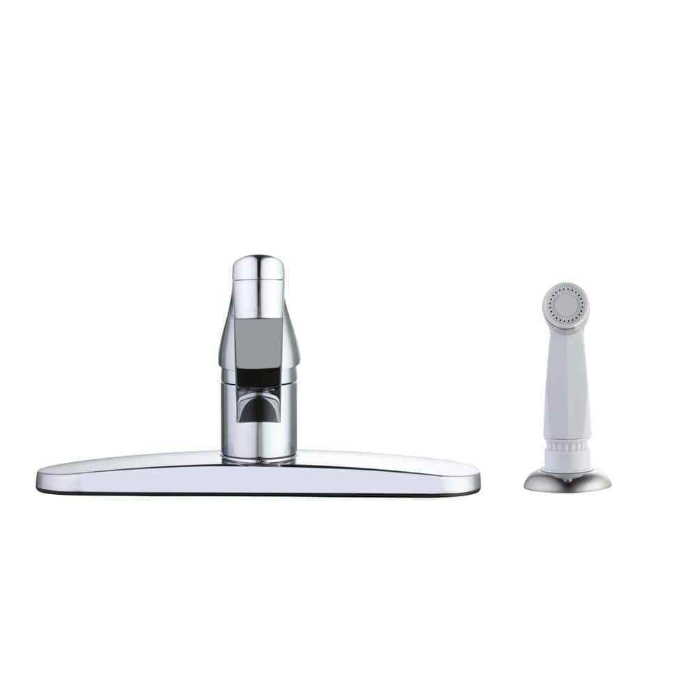 Glacier Bay Single-Handle Standard Kitchen Faucet in Polished Chrome