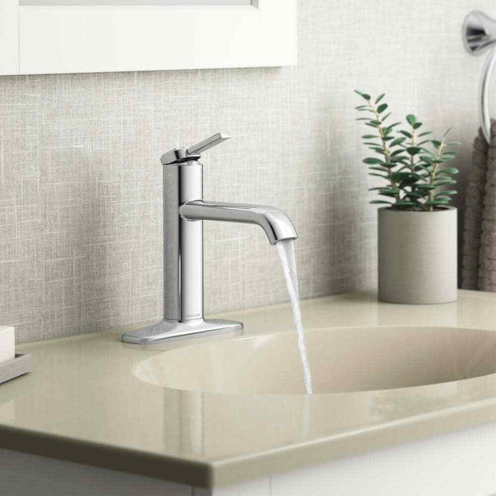 KOHLER Ashan Single Hole Single-Handle Bathroom Faucet in Polished Chrome