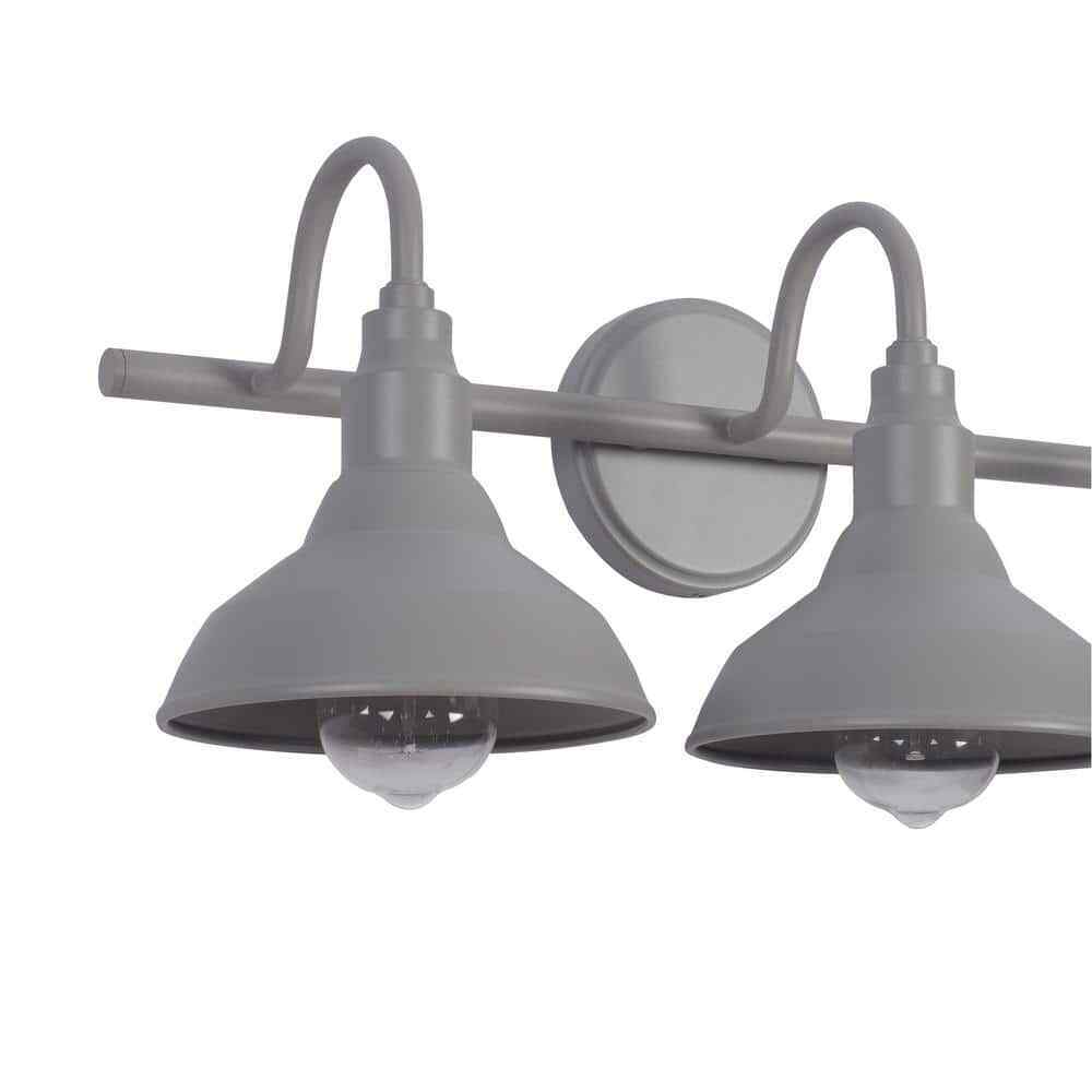Hampton Bay Kelford 24 in. 3-Light Grey Bath Vanity Light HDP99185GRN