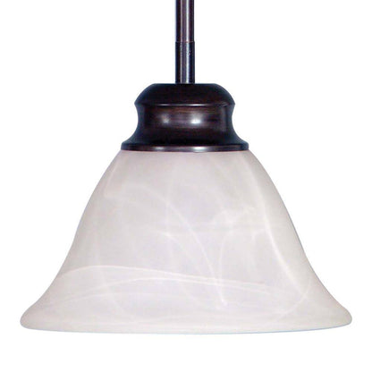 Volume Lighting Troy 1-Light Antique Bronze Mini Pendant Hanging Light Fixture