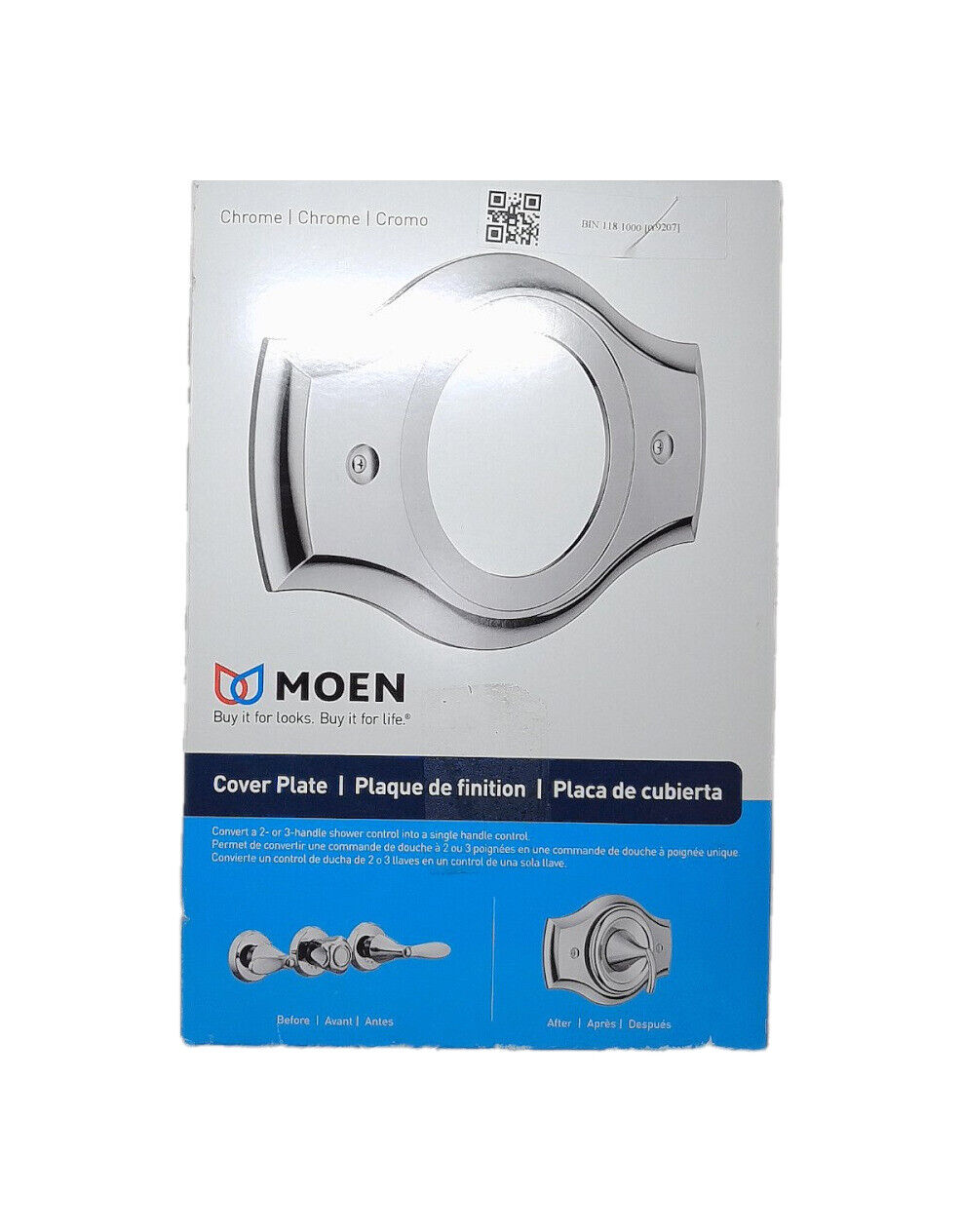 MOEN 5.5 in. Dia Metal Remodeling Cover Plate