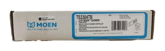 MOEN Smart Shower 4-Outlet Digital Shower Controller in Terra Beige TS3304TB