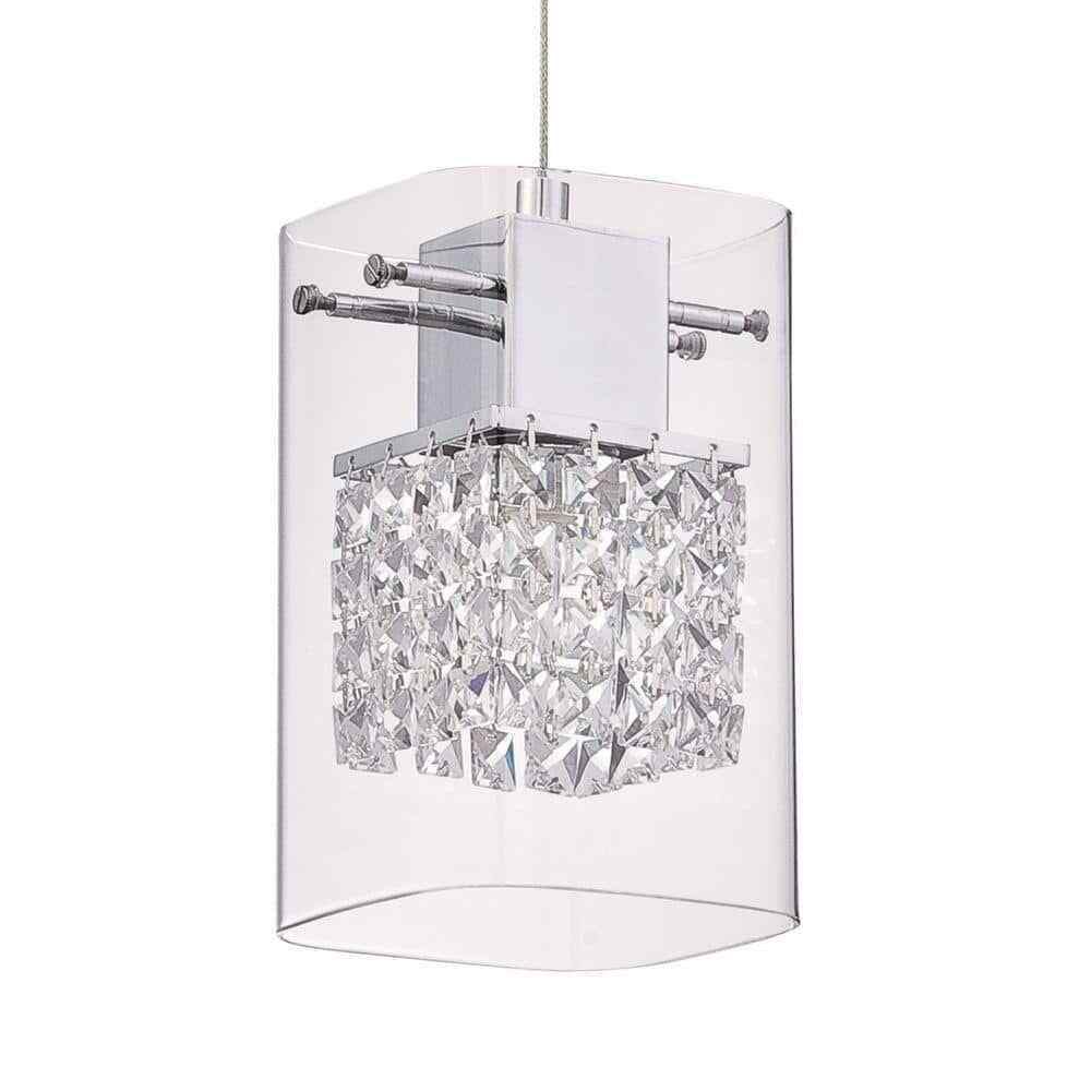 Designers Choice Collection Politan Series 1-Light Chrome Pendant