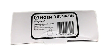 MOEN Kingsley Towel Ring in Brushed Nickel YB5486BN