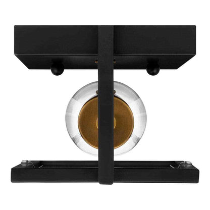 Home Decorators Kenton 4.75 in. 1-Light Matte Black Wall Mount Sconce Light
